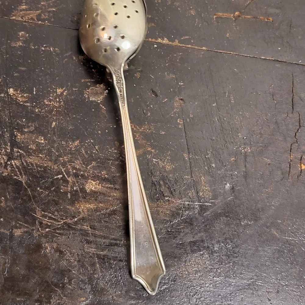 Antique Manchester Silver Co. Sterling Tea Infuser / Strainer / Steeper